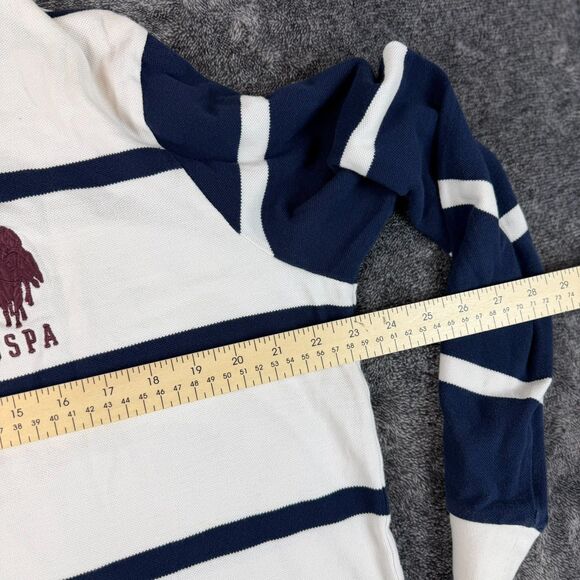 U.S Polo Assn. Men's M Rugby Polo Striped Long Sleeve Crest Embroidered *Read - Picture 8 of 16